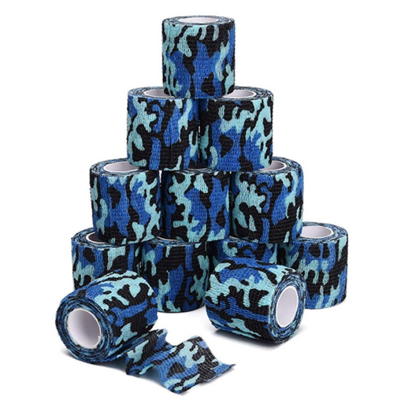 bandagem adesiva Ref: CAMUFLADA AZUL ( PACK 12 UNIDADES )