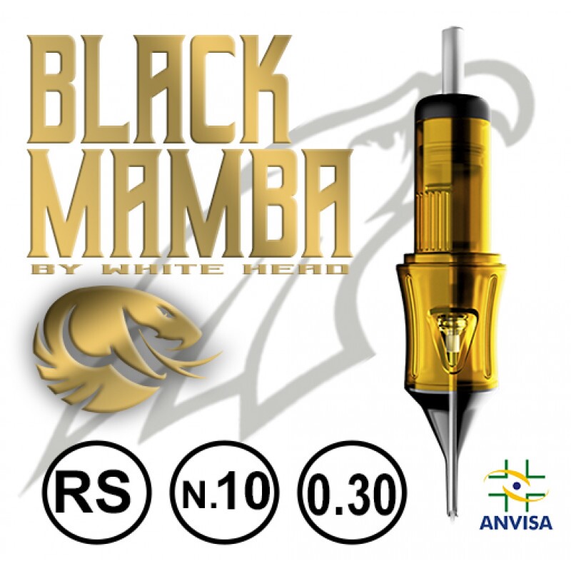 CARTUCHO COM AGULHA  BLACK MAMBA 0,30mm REF. RS05-10