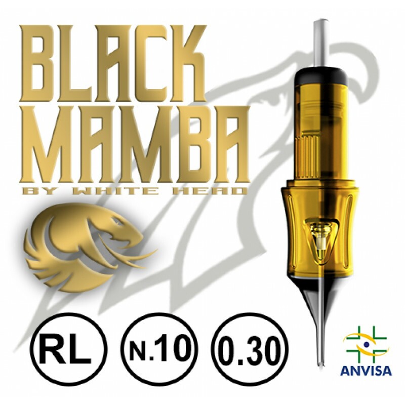 CARTUCHO COM AGULHA  BLACK MAMBA 0,30mm REF. RL03-10