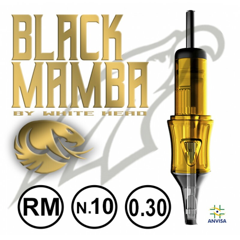 CARTUCHO COM AGULHA  BLACK MAMBA 0,30mm REF. 09RM-10 