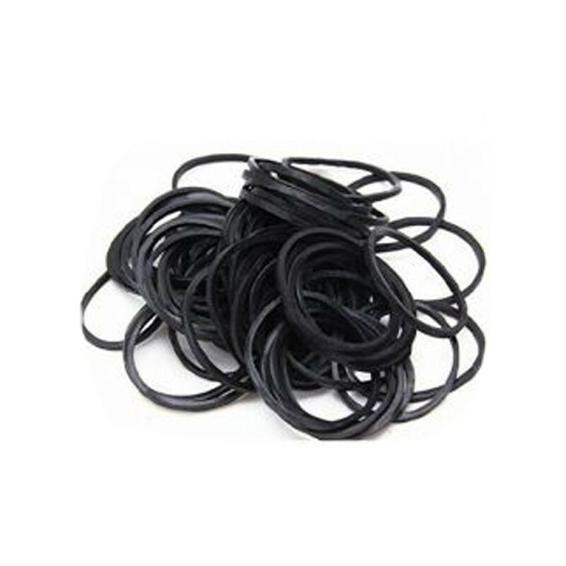 Elastico tipo dinheiro, pacote com 100 unidades Ref.5071-preto