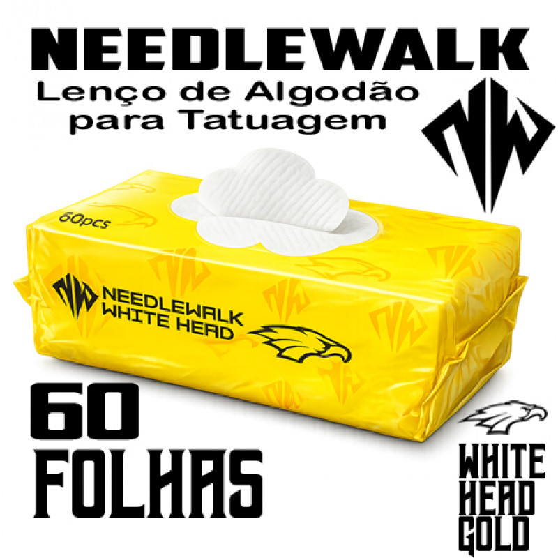 LENÇO DE ALGODÃO VEGETAL, UTILIZADO TATUAGEM